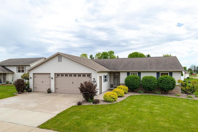217 Lemongrass Way, Kaukauna, WI 54130 - view of front facade featuring an attached garage, driveway, and a front yard