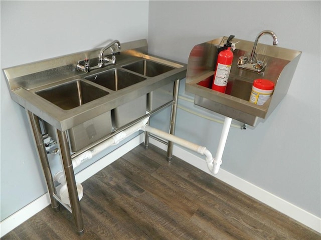 E150 Menonmonie St, Elk Mound, WI 54739 - detailed view of wood finished floors and baseboards
