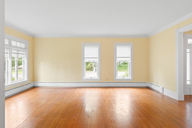 204 E Huron St, Berlin, WI 54923 - unfurnished room featuring healthy amount of natural light, wood finished floors, and ornamental molding