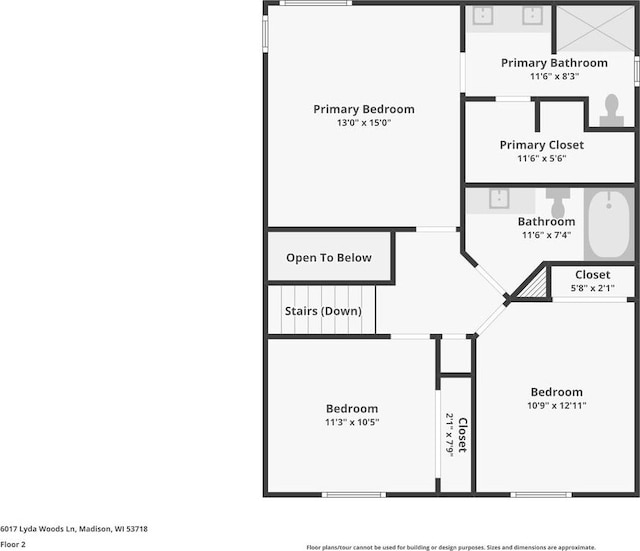 6017 Lyda Woods Ln, Madison, WI 53718 - view of property floor plan