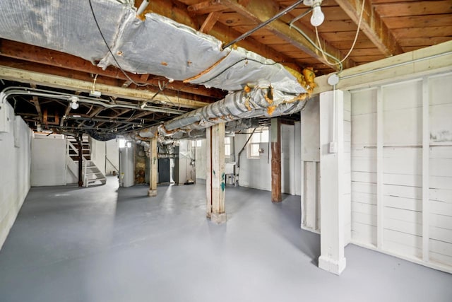 4059 N 7th St Unit 4059A, Milwaukee, WI 53209 - below grade area with stairway and water heater