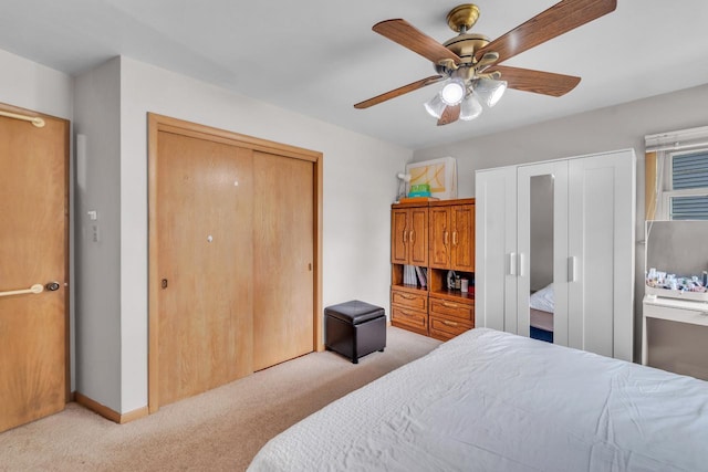 5542 W Jerelyn Pl, Milwaukee, WI 53219 - carpeted bedroom featuring ceiling fan and baseboards