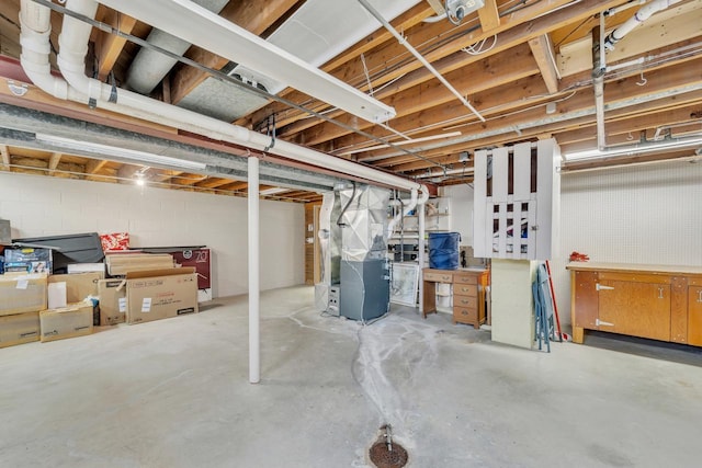 5542 W Jerelyn Pl, Milwaukee, WI 53219 - unfinished below grade area with heating unit