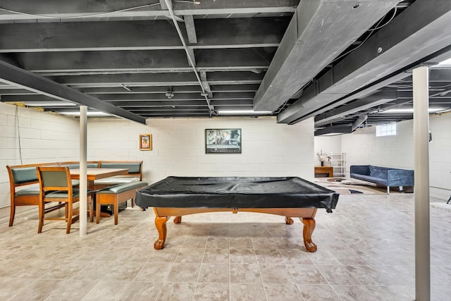 5542 W Jerelyn Pl, Milwaukee, WI 53219 - recreation room with pool table