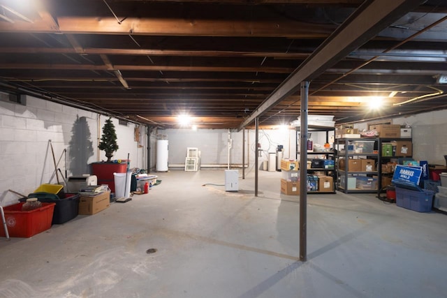 1718 N 13th St, Wausau, WI 54403 - unfinished basement with gas water heater