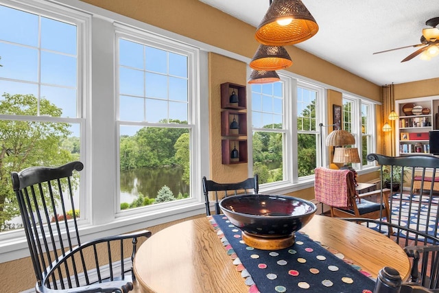 730 3rd St S, Wisconsin Rapids, WI 54494 - dining area featuring ceiling fan