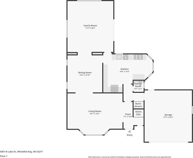 5961 N Lake Dr, Whitefish Bay, WI 53217 - view of floor plan / room layout