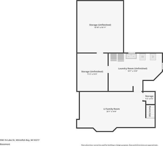5961 N Lake Dr, Whitefish Bay, WI 53217 - view of floor plan / room layout