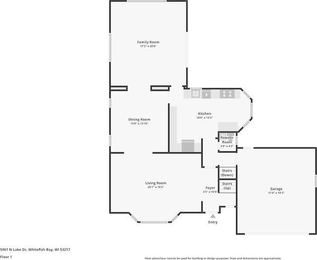5961 N Lake Dr, Whitefish Bay, WI 53217 - view of property floor plan