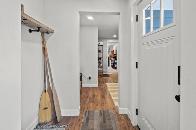 N6965 Thede Rd, Black Creek, WI 54106 - hall with wood finished floors and recessed lighting