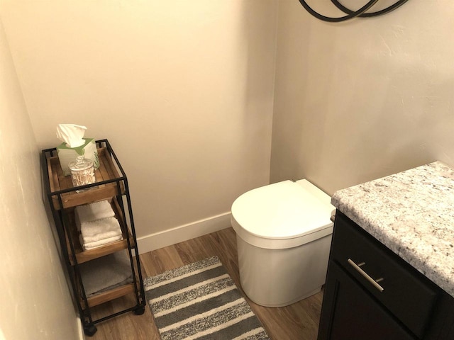 N4857 Oak Valley Ln, Elroy, WI 53929 - bathroom with vanity and wood finished floors