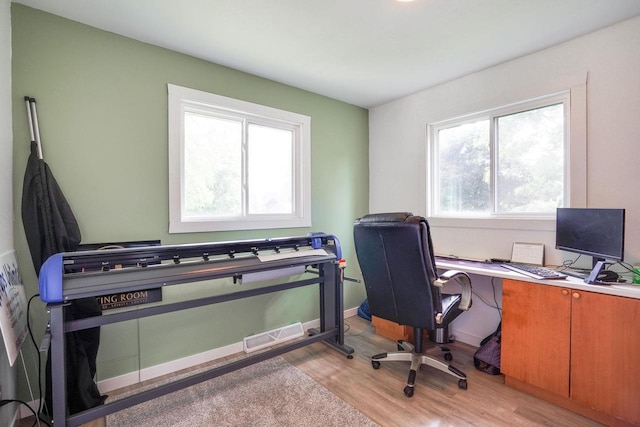 2743 Bluebird Ln, Cottage Grove, WI 53527 - office space with light wood finished floors and baseboards