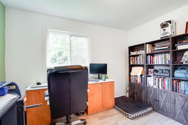 2743 Bluebird Ln, Cottage Grove, WI 53527 - office area with light wood finished floors