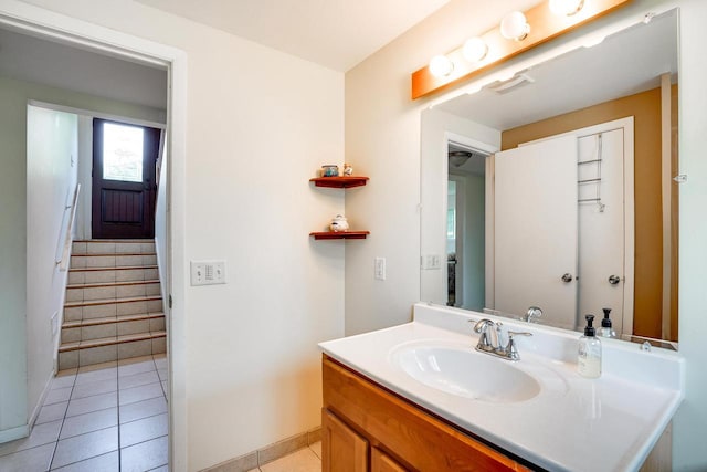 2743 Bluebird Ln, Cottage Grove, WI 53527 - bathroom with vanity and tile patterned flooring