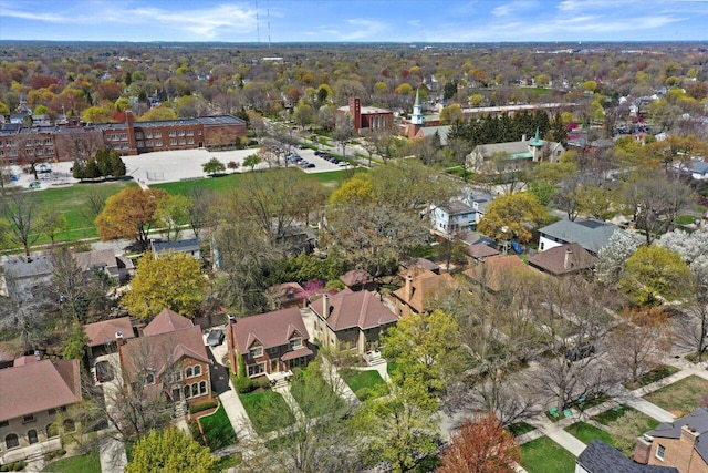4765 N Woodburn St, Whitefish Bay, WI 53211 - aerial overview of property's location featuring nearby suburban area