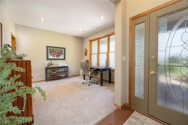2193 County Road C, New Richmond, WI 54017 - foyer with recessed lighting and carpet floors