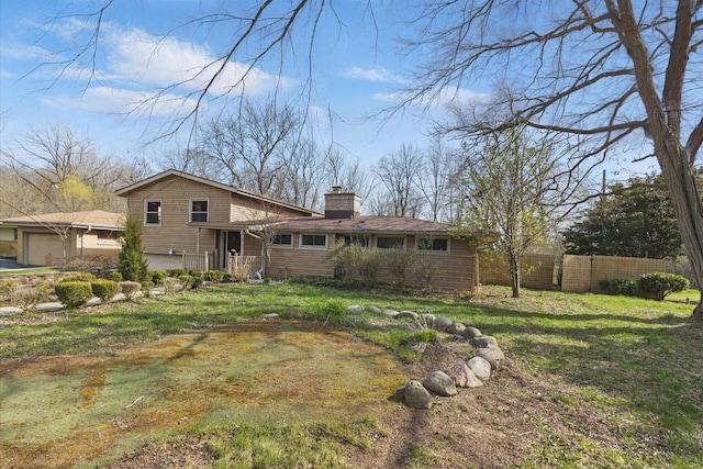 1625 W Green Tree Rd, Glendale, WI 53209 - rear view of property with a chimney