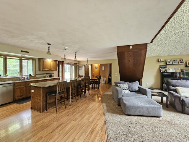 200890 Robin Rd, Marshfield, WI 54449 - living area with light wood-style flooring