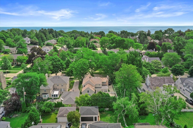 6123 N Berkeley Blvd, Whitefish Bay, WI 53217 - aerial perspective of suburban area featuring a nearby body of water