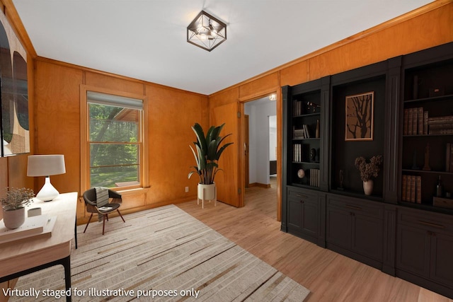 452 Woodland Dr, Wisconsin Rapids, WI 54494 - sitting room with wood finished floors and baseboards