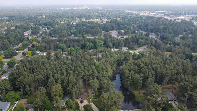 452 Woodland Dr, Wisconsin Rapids, WI 54494 - aerial view of property's location with a heavily wooded area