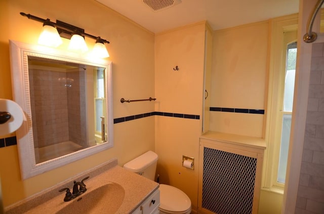 727 W Center St, Whitewater, WI 53190 - bathroom with vanity and tiled shower