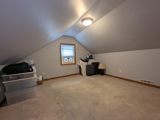 219 Guenther St, Oshkosh, WI 54902 - additional living space with lofted ceiling and carpet flooring