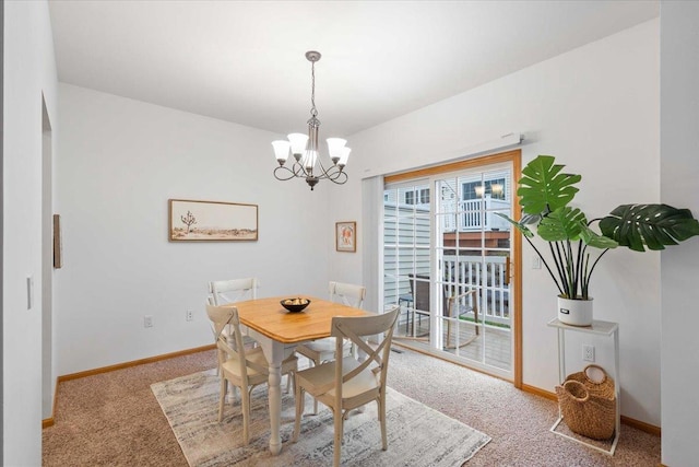 3869 Maple Grove Dr, Madison, WI 53719 - dining area featuring a chandelier and carpet floors