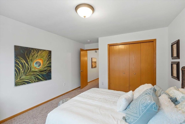 3869 Maple Grove Dr, Madison, WI 53719 - carpeted bedroom with a closet and baseboards