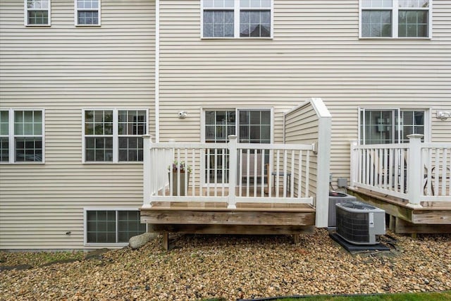 3869 Maple Grove Dr, Madison, WI 53719 - rear view of property with a wooden deck