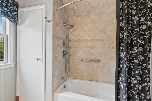 6265 N Bay Ridge Ave, Whitefish Bay, WI 53217 - bathroom featuring shower / bath combination with curtain