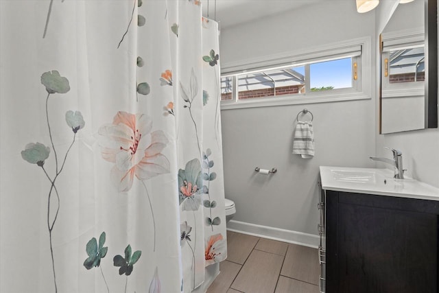 150 E Fairmount Ave, Whitefish Bay, WI 53217 - bathroom with vanity and a shower with shower curtain