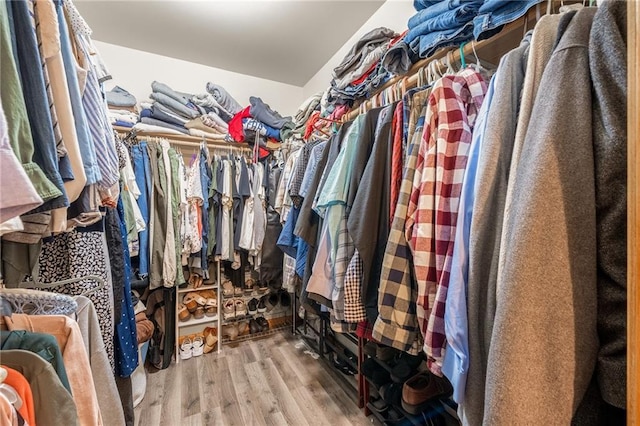 10525 Voight Rd, Fall Creek, WI 54742 - walk in closet with wood finished floors