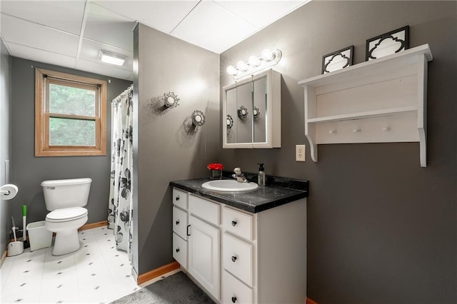 10525 Voight Rd, Fall Creek, WI 54742 - bathroom with vanity and a shower with shower curtain