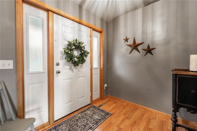 10525 Voight Rd, Fall Creek, WI 54742 - foyer entrance featuring light wood-type flooring and baseboards