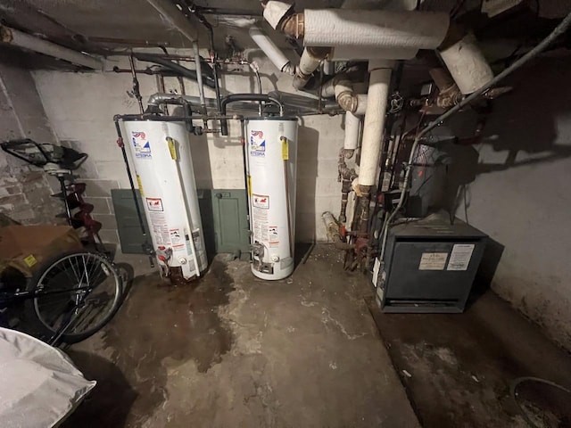 3671 E Plankinton Ave Unit 3673, Cudahy, WI 53110 - utility room featuring gas water heater