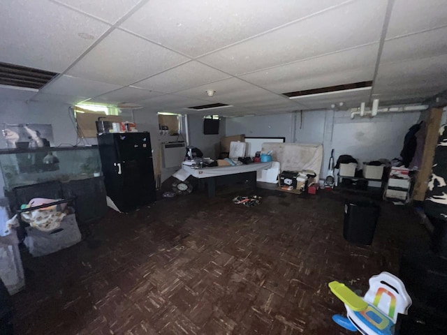 3671 E Plankinton Ave Unit 3673, Cudahy, WI 53110 - basement featuring a paneled ceiling