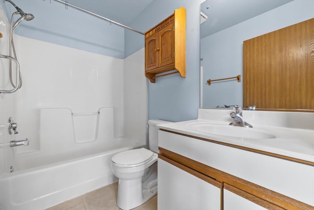 4008 81st St Unit B, Kenosha, WI 53142 - bathroom featuring tile patterned floors, shower / washtub combination, and vanity