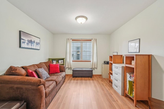 1910 Cedar St, Grafton, WI 53024 - living room with light wood-style floors and baseboards