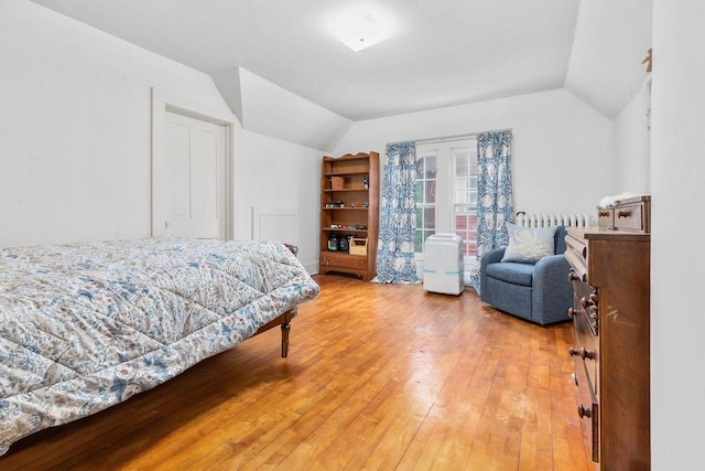 222 N Union St, Appleton, WI 54911 - bedroom with vaulted ceiling and light wood finished floors