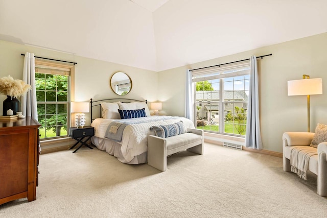 N53W16527 Whitetail Run, Menomonee Falls, WI 53051 - carpeted bedroom featuring vaulted ceiling and multiple windows