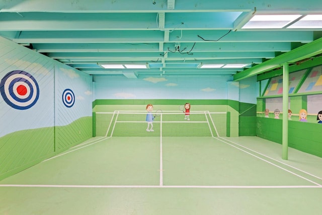 13835 Stonefield Ct, Elm Grove, WI 53122 - view of tennis court with a sport area