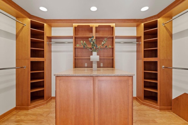 13835 Stonefield Ct, Elm Grove, WI 53122 - spacious closet with light wood finished floors
