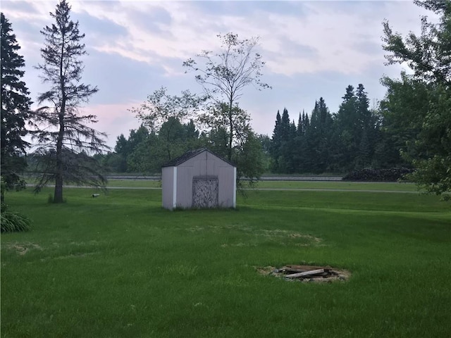 W13332 N St, Lublin, WI 54447 - surrounding community featuring a shed and a lawn