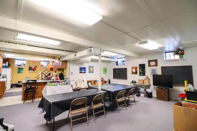 134S Main St, Stoddard, WI 54658 - game room featuring light colored carpet