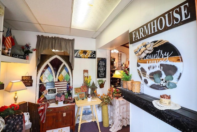 134S Main St, Stoddard, WI 54658 - hall featuring a drop ceiling