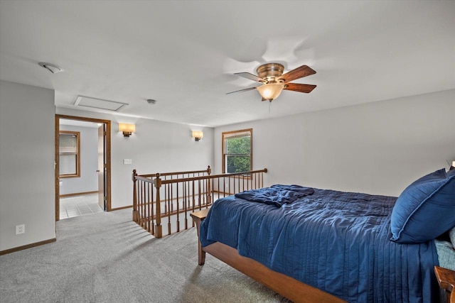 165 N 72nd St, Milwaukee, WI 53213 - carpeted bedroom featuring attic access and ceiling fan