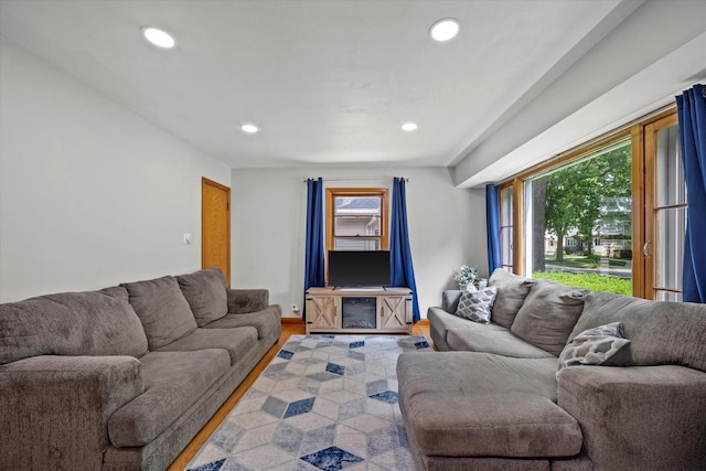 165 N 72nd St, Milwaukee, WI 53213 - living room with recessed lighting and wood finished floors