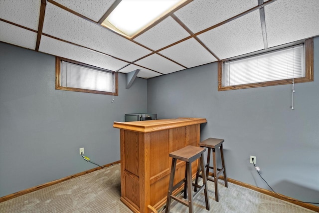 165 N 72nd St, Milwaukee, WI 53213 - indoor dry bar featuring light carpet, a drop ceiling, and healthy amount of natural light