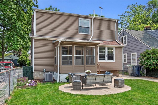 165 N 72nd St, Milwaukee, WI 53213 - rear view of house featuring a fenced backyard and a patio